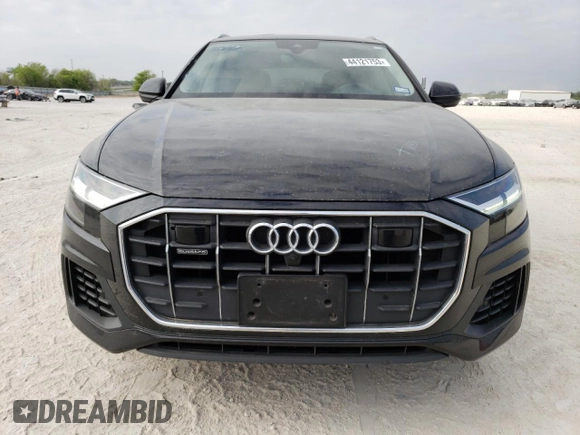 2019 Audi Q8 Premium Plus with VIN WA1BVAF17KD046754, listed as a Copart auction lot 44121753 with 56,488 mi miles. Bid and sale history available at carsss.com. Image 5.