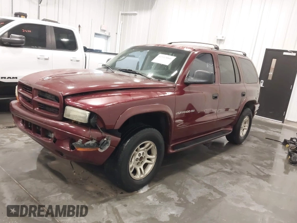 2001 Dodge Durango with VIN 1B4HS28N81F520385, listed as a IAAI auction lot 41513066 with 197,701 mi miles. Bid and sale history available at carsss.com. Image 19.