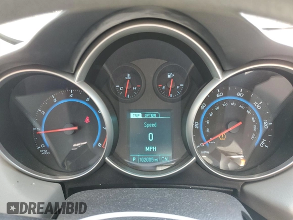 2015 Chevrolet Cruze LS with VIN 1G1PA5SGXF7186142, listed as a Copart auction lot 56368125 with 102,005 mi miles and Salvage Title. Bid and sale history available at DreamBid. Image 9.