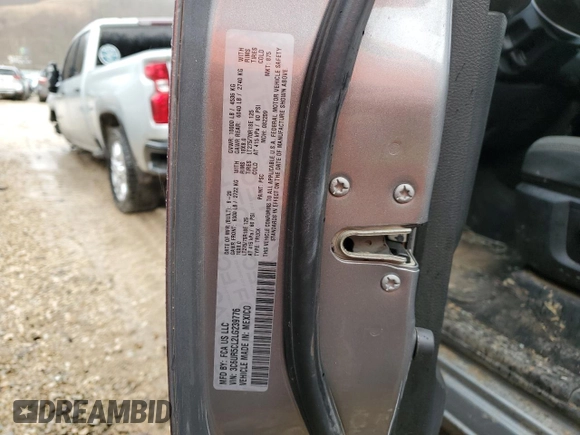 2020 Ram 2500 Tradesman with VIN 3C6UR5CL2LG239776, listed as a Copart auction lot 46911595 with 67,838 mi miles and Salvage Title. Bid and sale history available at carsss.com. Image 12.
