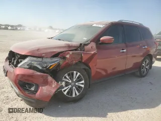 2017 Nissan Pathfinder Platinum with VIN 5N1DR2MN5HC908474, listed as a Copart auction lot 75912174 with 87,459 mi miles and Salvage Title. Bid and sale history available at carsss.com. Image 1.