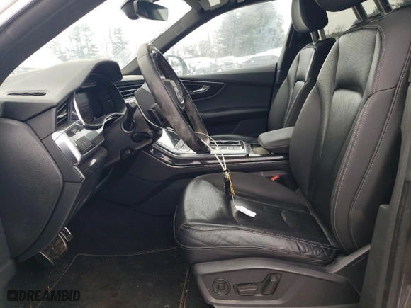 2019 Audi Q8 Premium Plus with VIN WA1BVAF10KD040021, listed as a Copart auction lot 88697425 with 79295 miles and Salvage Title. Bid and sale history available at carsss.com. Image 7.