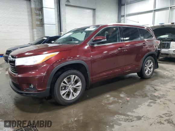 2014 Toyota Highlander XLE z VIN 5TDJKRFH4ES007652, wystawiony jako Copart lot #57761295 z przebiegiem 259 454 mil mil oraz Szkoda całkowita • Salvage title. Historia ofert i sprzedaży dostępna na DreamBid. Obrazek 1.