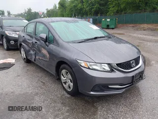 2015 Honda Civic LX with VIN 19XFB2F54FE296837, listed as a IAAI auction lot 42207196 with 65,575 mi miles and . Bid and sale history available at DreamBid. Image 1.