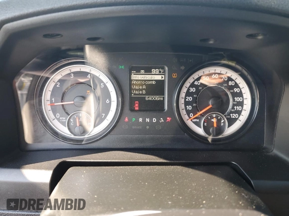 2021 Ram 1500 Classic SLT with VIN 1C6RR6LGXMS540921, listed as a Copart auction lot 62282584 with 64,006 mi miles and Salvage Title. Bid and sale history available at carsss.com. Image 9.