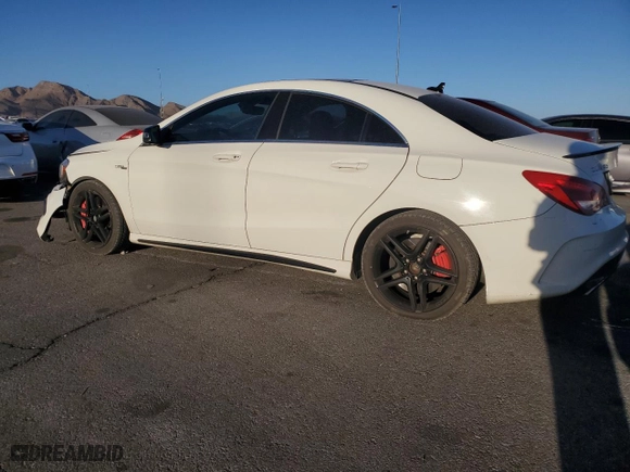 2014 Mercedes-Benz CLA-Class CLA 45 AMG with VIN WDDSJ5CB9EN142167, listed as a Copart auction lot 43187375 with 113,105 mi miles and Salvage Title. Bid and sale history available at carsss.com. Image 2.