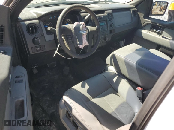 2013 Ford F-150 XL with VIN 1FTMF1CM7DKF24521, listed as a Copart auction lot 53161425 with 128,518 mi miles and Salvage Title. Bid and sale history available at carsss.com. Image 8.