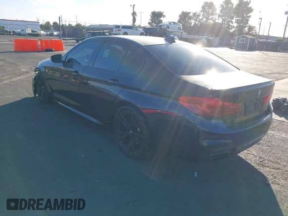 2019 BMW 5 Series M550i xDrive with VIN WBAJB9C51KB288416, listed as a IAAI auction lot 41265378 with 52,529 mi miles and . Bid and sale history available at DreamBid. Image 3.