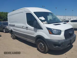 2021 Ford Transit Cargo with VIN 1FTBR1C8XMKA64837, listed as a IAAI auction lot 42008582 with 74,562 mi miles and . Bid and sale history available at DreamBid. Image 1.