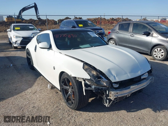 2012 Nissan 370Z Touring with VIN JN1AZ4EH0CM560830, listed as a IAAI auction lot 41770890 with 130,875 mi miles. Bid and sale history available at carsss.com. Image 1.