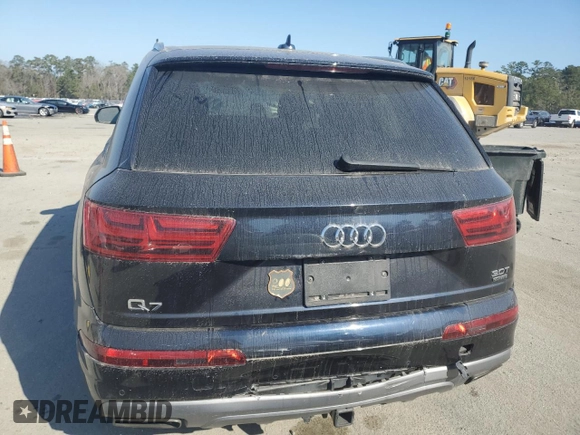2017 Audi Q7 Premium Plus with VIN WA1LAAF73HD032248, listed as a Copart auction lot 42517105 with 103,965 mi miles and Salvage Title. Bid and sale history available at carsss.com. Image 6.