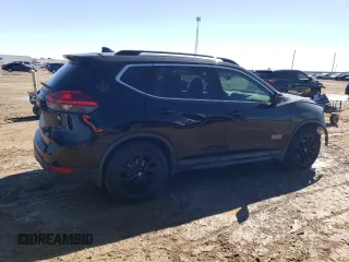 2017 Nissan Rogue SV with VIN 5N1AT2MT8HC758024, listed as a Copart auction lot 47753495 with 104,751 mi miles and Salvage Title. Bid and sale history available at carsss.com. Image 3.
