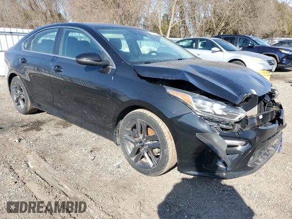 2021 Kia Forte EX with VIN 3KPF54AD4ME293399, listed as a Copart auction lot 48938755 with 154,901 mi miles and Salvage Title. Bid and sale history available at DreamBid. Image 4.
