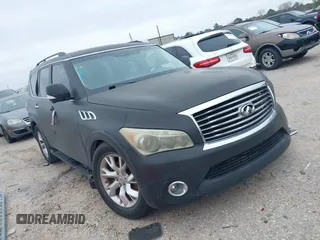 2011 Infiniti QX56 8-passenger with VIN JN8AZ2NC2B9300389, listed as a IAAI auction lot 41610635 with 253,493 mi miles. Bid and sale history available at carsss.com. Image 1.