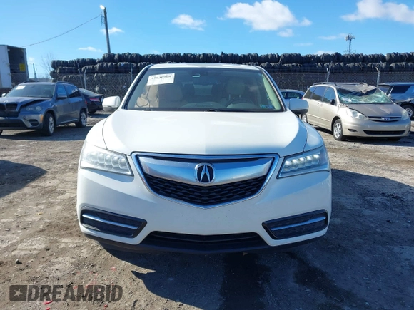 2014 Acura MDX Tech Pkg with VIN 5FRYD4H45EB046128, listed as a IAAI auction lot 41630908 with 116,268 mi miles. Bid and sale history available at carsss.com. Image 11.