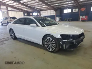 2019 Audi A8 L with VIN WAU8DAF86KN005765, listed as a Copart auction lot 49065575 with 32,600 mi miles and Salvage Title. Bid and sale history available at carsss.com. Image 4.