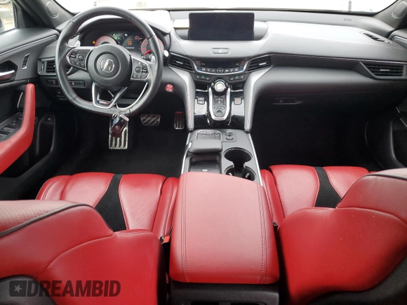 2022 Acura TLX Type S with VIN IA046313, listed as a Copart auction lot 45343545 with 8,105 mi miles and Salvage title. Bid and sale history available at DreamBid. Image 8.