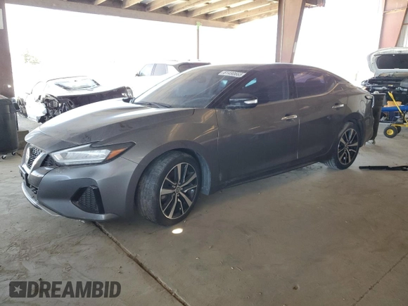 2021 Nissan Maxima SV with VIN 1N4AA6CV8MC511641, listed as a Copart auction lot 61490665 with 65,566 mi miles and Salvage title. Bid and sale history available at DreamBid. Image 1.