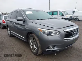 2015 Infiniti QX60 with VIN 5N1AL0MMXFC532738, listed as a IAAI auction lot 41995957 with 155,495 mi miles. Bid and sale history available at carsss.com. Image 1.