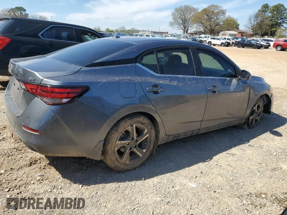2024 Nissan Sentra SV with VIN 3N1AB8CV7RY355726, listed as a Copart auction lot 50183345 with 26,244 mi miles and Salvage Title. Bid and sale history available at carsss.com. Image 3.