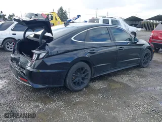 2022 Hyundai Sonata Hybrid SEL with VIN KMHL34JJ8NA051620, listed as a IAAI auction lot 41656627 with 42,253 mi miles. Bid and sale history available at carsss.com. Image 4.