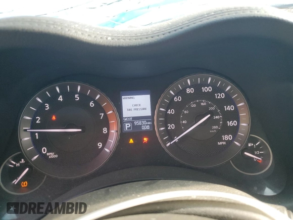2017 Infiniti Q70 3.7 with VIN JN1BY1AP3HM740684, listed as a Copart auction lot 87654345 with 95,830 mi miles and Salvage Title. Bid and sale history available at DreamBid. Image 9.