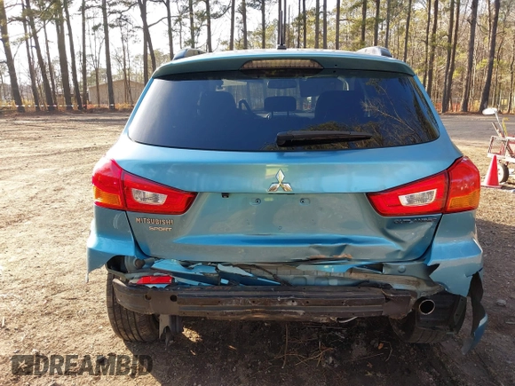 2012 Mitsubishi Outlander Sport SE with VIN JA4AP4AU7CZ005523, listed as a IAAI auction lot 41499056 with 108,342 mi miles. Bid and sale history available at carsss.com. Image 6.