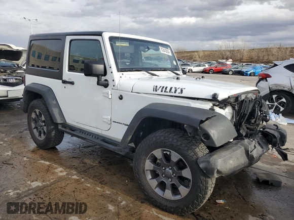 2018 Jeep Wrangler Sport S with VIN 1C4AJWAG1JL884708, listed as a Copart auction lot 82643804 with 80,002 mi miles and Salvage title. Bid and sale history available at DreamBid. Image 4.