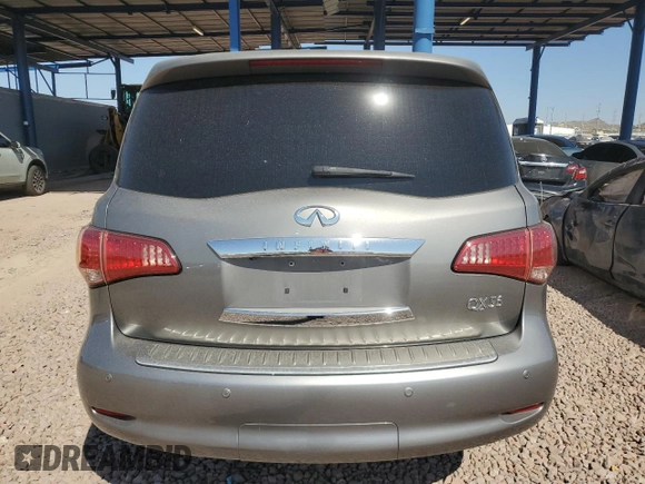 2013 Infiniti QX56 with VIN JN8AZ2NE8D9060804, listed as a Copart auction lot 74628504 with 127,122 mi miles and Salvage Title. Bid and sale history available at carsss.com. Image 6.