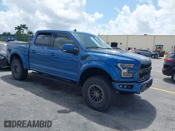 2019 Ford F-150 Raptor with VIN 1FTFW1RG7KFC85441, listed as a IAAI auction lot 41957705 with 16,400 mi miles. Bid and sale history available at carsss.com. Image 1.