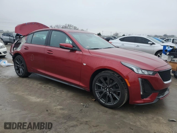 2024 Cadillac CT5 Sport z VIN 1G6DP5RKXR0116305, wystawiony jako Copart lot #44306555 z przebiegiem 953 mil mil oraz Szkoda całkowita • Salvage title. Historia ofert i sprzedaży dostępna na DreamBid. Obrazek 4.