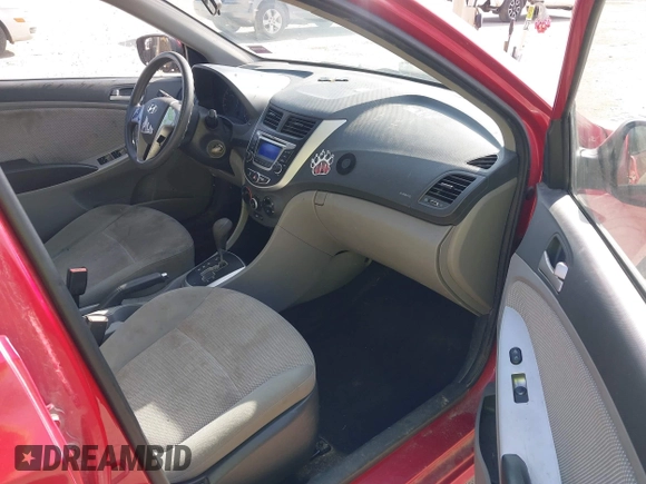 2014 Hyundai Accent GLS with VIN KMHCT4AE7EU675166, listed as a IAAI auction lot 41897417 with 164,738 mi miles and . Bid and sale history available at DreamBid. Image 5.