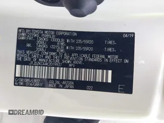 2019 Lexus RX 350L Premium с VIN JTJDZKCA4K2019937, выставлен на аукционе IAAI как лот 42113143 с пробегом 82 040 миль миль и . История ставок и продаж доступна на DreamBid. Изображение 9.