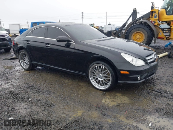 2009 Mercedes-Benz CLS-Class 5.5L with VIN WDDDJ72X59A142519, listed as a IAAI auction lot 41120381 with 74,270 mi miles. Bid and sale history available at carsss.com. Image 1.