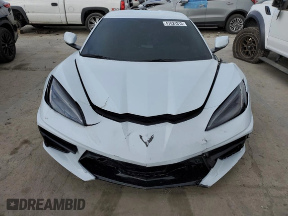 2021 Chevrolet Corvette 2LT with VIN 1G1YB2D49M5110438, listed as a Copart auction lot 47824815 with 18,313 mi miles and Salvage Title. Bid and sale history available at carsss.com. Image 5.