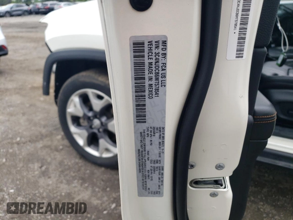 2021 Jeep Compass Limited z VIN 3C4NJDCB6MT578541, wystawiony jako Copart lot #55739055 z przebiegiem 81 351 mil mil oraz Szkoda całkowita • Salvage title. Historia ofert i sprzedaży dostępna na DreamBid. Obrazek 13.