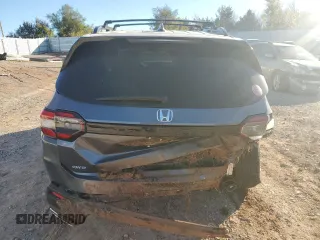2025 Honda Pilot Elite with VIN 5FNYG1H86SB060061, listed as a Copart auction lot 81537784 with 275 mi miles and Salvage Title. Bid and sale history available at carsss.com. Image 6.