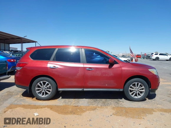 2013 Nissan Pathfinder SV with VIN 5N1AR2MN0DC604756, listed as a IAAI auction lot 41743941 with 87,143 mi miles. Bid and sale history available at carsss.com. Image 13.