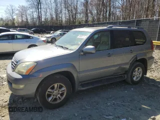 2003 Lexus GX 470 with VIN JTJBT20X930022945, listed as a Copart auction lot 49699775 with 265,644 mi miles and Salvage Title. Bid and sale history available at carsss.com. Image 1.