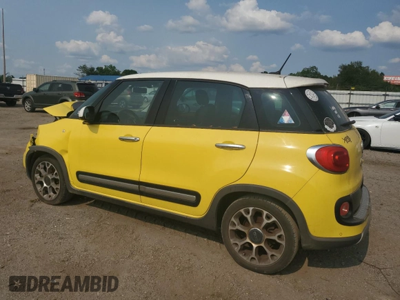 2014 FIAT 500L Trekking with VIN ZFBCFADH3EZ010061, listed as a Copart auction lot 59263115 with 98,207 mi miles and Salvage title. Bid and sale history available at DreamBid. Image 2.