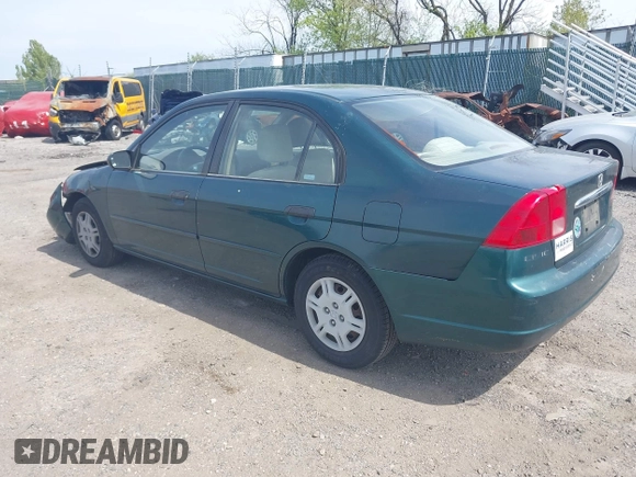 2001 Honda Civic LX with VIN JHMES16531S009904, listed as a IAAI auction lot 42079635 with 182,269 mi miles. Bid and sale history available at carsss.com. Image 3.