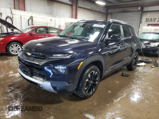 2021 Chevrolet TrailBlazer LT with VIN KL79MRSL7MB014170, listed as a Copart auction lot 49296905 with 52,072 mi miles and Salvage Title. Bid and sale history available at carsss.com. Image 1.