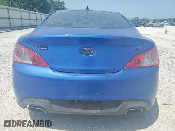 2010 Hyundai Genesis Coupe with VIN KMHHT6KD0AU004794, listed as a Copart auction lot 56877905 with 90,414 mi miles and Clean title. Bid and sale history available at DreamBid. Image 6.