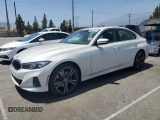 2023 BMW 3 Series 330i with VIN 3MW69FF0XP8D00197, listed as a Copart auction lot 58067755 with 21,665 mi miles and Salvage title. Bid and sale history available at DreamBid. Image 1.
