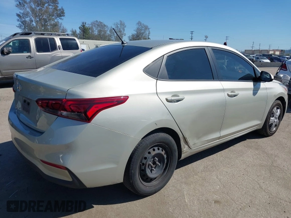 2019 Hyundai Accent SE with VIN 3KPC24A37KE087123, listed as a IAAI auction lot 41837687 with 99,443 mi miles. Bid and sale history available at carsss.com. Image 4.