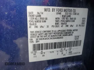 2014 Ford Edge SE с VIN 2FMDK4GC5EBA96003, выставлен на аукционе Copart как лот 66337285 с пробегом 157 528 миль миль и Чистый • Clean title. История ставок и продаж доступна на DreamBid. Изображение 12.