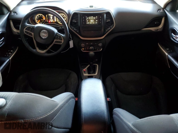 2017 Jeep Cherokee Latitude with VIN 1C4PJLCB7HW619410, listed as a Copart auction lot 49455815 with 142,214 mi miles and Salvage Title. Bid and sale history available at carsss.com. Image 8.