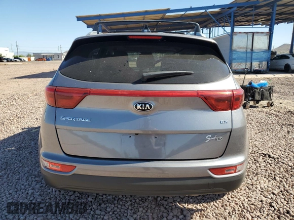2017 Kia Sportage EX with VIN KNDPN3AC1H7225234, listed as a Copart auction lot 57290225 with 23,813 mi miles and Salvage title. Bid and sale history available at DreamBid. Image 6.