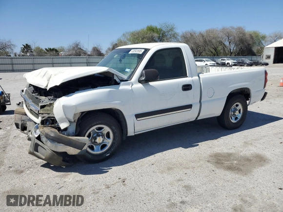 2003 Chevrolet Silverado 1500 with VIN 1GCEC14X53Z293212, listed as a Copart auction lot 48592695 with 115,255 mi miles and Salvage Title. Bid and sale history available at carsss.com. Image 1.