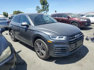 2020 Audi Q5 Premium Plus with VIN WA1E2AFY6L2068292, listed as a Copart auction lot 66568444 with 43,992 mi miles and Salvage title. Bid and sale history available at DreamBid. Image 4.